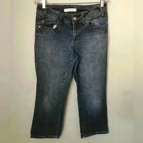 VTG Mix It Stretch Denim Capris Shorts Women Size 10 - Picture 1 of 10